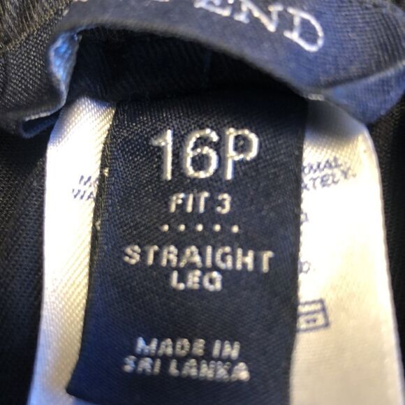 LANDS END 16P cotton/poly blend Waist 17 1/2" with POCKETS, Inseam 25 1/2" - Picture 6 of 13